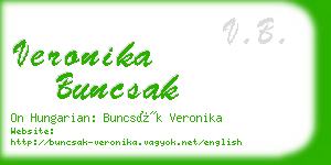 veronika buncsak business card